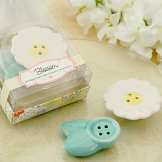 Blossom Ceramic Salt Pepper Shakers