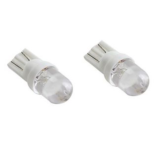 T10 White Light LED Bulb for Car Signal Lamps (2 Pack, DC 12V)