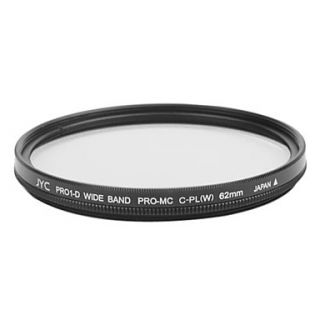 Genuine JYC Super Slim High Performance Wide Band PRO1 CPL Filter 62mm
