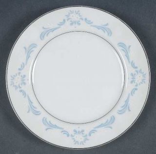 Mikasa Blue Cascade Bread & Butter Plate, Fine China Dinnerware   Blue Scrolls,