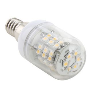 E14 48x3528 SMD 3W 150LM 2800 3200K Warm White Light LED Corn Bulb (230V)