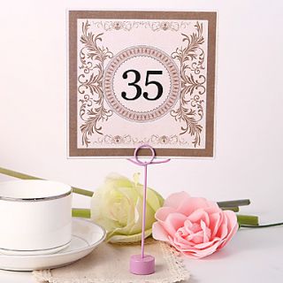 Square Table Number Card   Marvelous (Set fo 10)