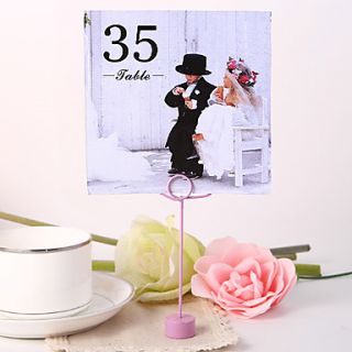 Square Table Number Card   Playmates (Set fo 10)