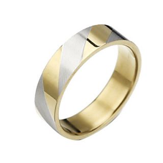 Titanium steel Golden Stripes Ring