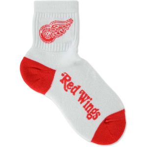 Detroit Red Wings For Bare Feet Ankle White 501 Med Sock