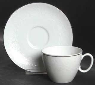 Rosenthal   Continental Ermine Flat Cup & Saucer Set, Fine China Dinnerware   Rh