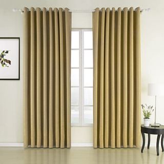 (One Pair) Natural Texture Sound Absorption Energy Saving Curtain