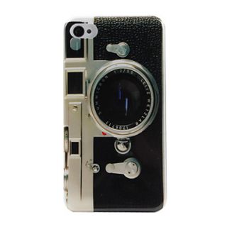 Retro Camera Pattern Mirror Hard Case for iPhone 4/4S