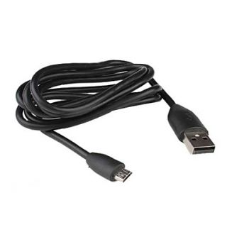 Micro USB Data and Charging Cable for Samsung Galaxy and Other Cellphones (Black, 120CM)