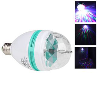 E27 3W Colorful Light Autorotation LED Bulb for Party Disco Stage (85 265V)