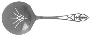 Watson King George (Sterling, 1920) Solid Bon Bon Spoon W/Pierced Bowl   Sterlin