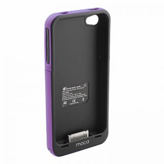 Rechargeable External Battery with Case for iPhone 4 and 4S (Assorted Colors, 1700mAh)