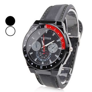Mens Plastic Analog Quartz Wrist Watch (Assorted Colors)