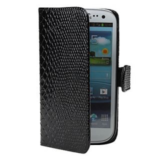 Crocodile Skin PU Leather Case for Samsung Galaxy S3 I9300 (Assorted Color)