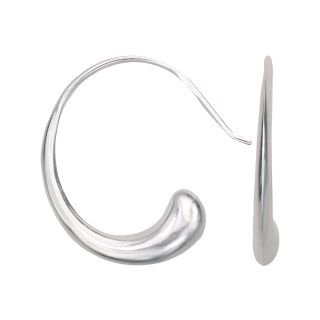 Bridge Jewelry Wire Swirl Earrings Sterling Silver