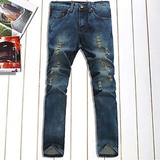 Mens Casual Trendy Straight Jeans