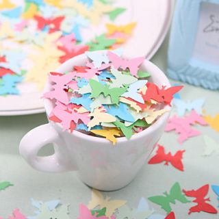 Little Buterfly Shaped Paper Confetti   Pack of 350 Pieces (Random Color)