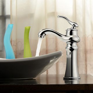 Contemporary Bathroom Sink Faucet(Chrome Finish)