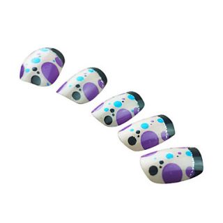 Full Cover Bubble Pattern Plastic Acrylic Nails Tips