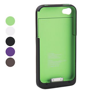 External Battery Case for iPhone 4 and 4S (1900mAh, Assorted Colors)