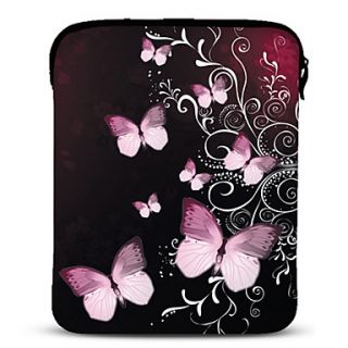 Butterfly Neoprene Tablet Sleeve Case for 10 Samsung Galaxy Tab2, iPad, Motorola Xoom