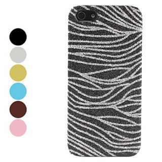 Flash Powder Design Zebra Pattern Hard Case for iPhone 5/5S (Assorted Colors)