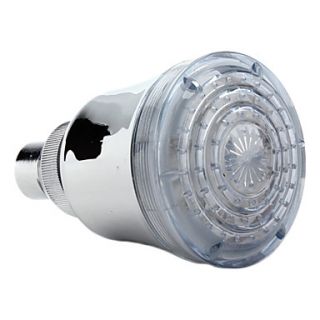 12 LED Water Temperature Visualizer Sensor Round Shower Head