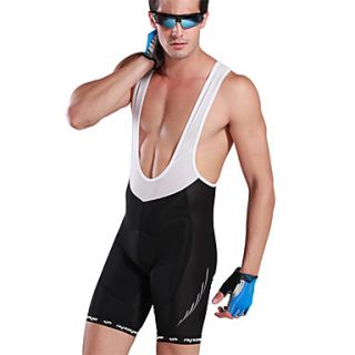 NYXEYE Mens 80% Nylon and 20% Spandex Fleece Cycling BIB Shorts
