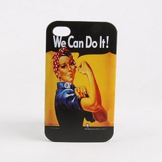 Power Girl Pattern Hard Case for iPhone 4/4S
