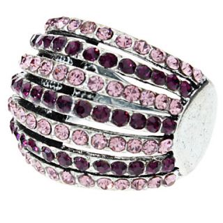Arched Crystal Diamond studded Ring