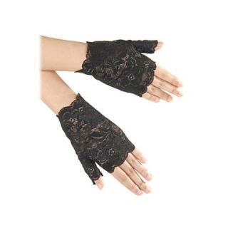Womens Sexy Lace Fingerless Wrist Length Fashion/Party Gloves (More Colors)
