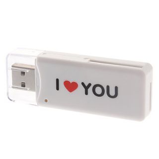 Hi speed USB 2.0 Card Reader for MS/SD/MMC/TF Memory Card