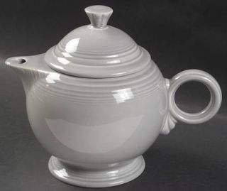 Homer Laughlin  Fiesta Gray (Pearl) (Newer) Teapot & Lid, Fine China Dinnerware