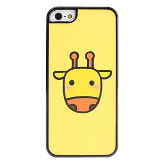 Cartoon Giraffe Pattern Frosted Surface Hard Case for iPhone 5/5S