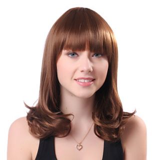 Capless Long Brown Hot Sale Curly High Quality Synthetic Japanese Kanekalon Wigs