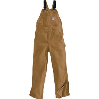 Carhartt� Flame Resistant Unlined Duck Bib Overall   Brown, 50in. Waist x 36in.