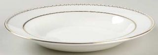 Wedgwood French Knot (Gold Trim) Large Rim Soup Bowl, Fine China Dinnerware   Ma