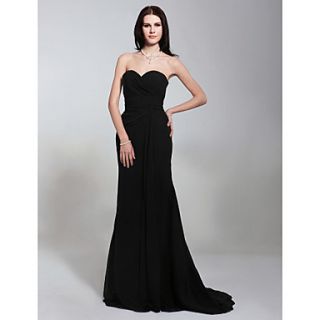 Chiffon Trumpet/ Mermaid Sweetheart Evening Dress Inspired by Angelina Jolie at the 81st Oscar