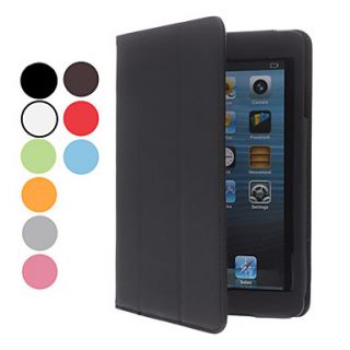 Simple Design PU Leather Case with Stand for iPad mini (Assorted Colors)