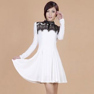 ZHI YUAN Lace Pleats Swing Dress(More Colors)