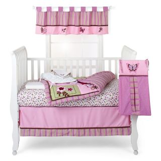 Nojo Emily 8 pc. Baby Bedding, Green/Pink, Girls
