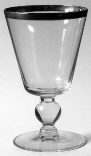 Glastonbury   Lotus 553 2 Wine Glass   Stem 553, Platinum