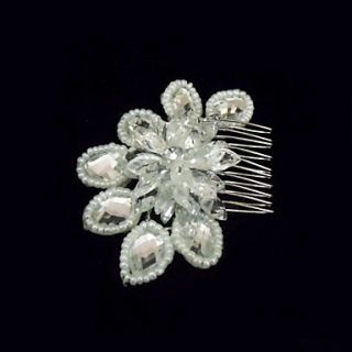 Alloy With Crystal / Imitation Pearl Womens Hair Combs
