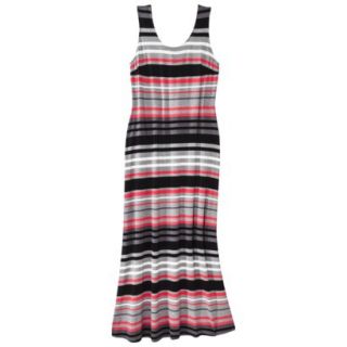 Merona Womens Plus Size Sleeveless V Neck Maxi Dress   Coral/Black 4