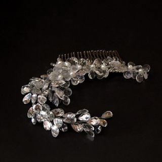 Gorgeous Alloy With Crystal Womens Hair Combs