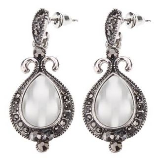 Vintage Style Water drop Shape Opal Earrings