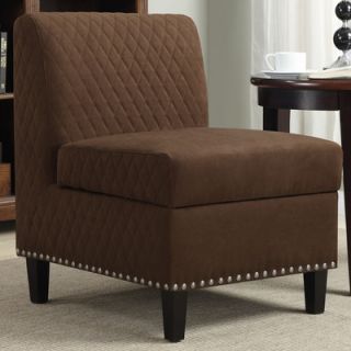 Handy Living Wrigley Storage Side Chair 340SC AAA Color Brown