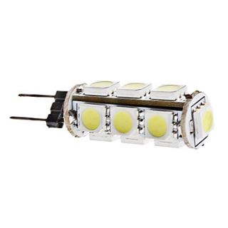 G4 2W 13x5050 SMD 160 180LM 6000 6500K Natural White Light LED Corn Bulb (12V)
