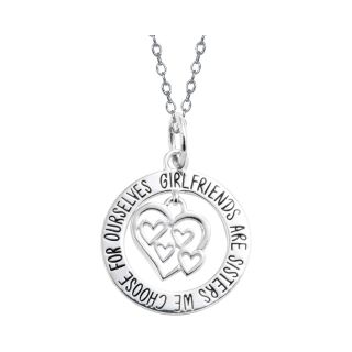 Bridge Jewelry Girlfriends Sterling Silver Pendant