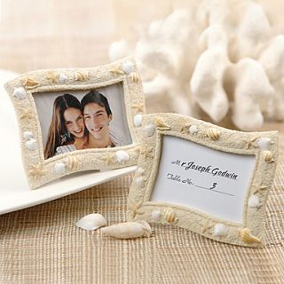 Seaside Sand and Shell Placecard Holder/Photo Frame